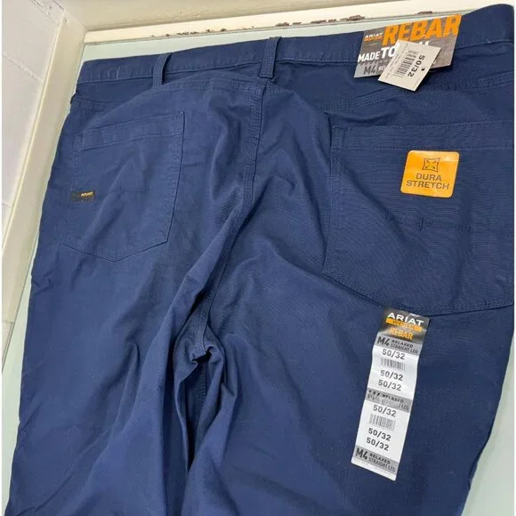 Ariat Pants 50X32 Rebar M4 Relaxed Straight Stretch Utility Carpenter Workwear